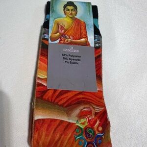NWT Buddha Graphic Socks